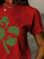 Full Size Lucky Clover Round Neck Short Sleeve T-Shirt