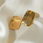 18K Gold-Plated Square Earrings