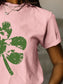 Full Size Lucky Clover Round Neck Short Sleeve T-Shirt