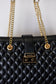 David Jones Quilted PU Leather Handbag