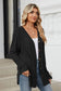 Ribbed Button Up Long Sleeve Cardigan