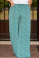 Plus Size Ditsy Floral Wide Lag Pants