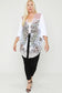 Floral Wings Sublimation Print, Long Body Cardigan
