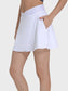 Pocketed Elastic Waist Active Skirt