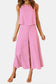 Round Neck Top and Wide Leg Pants Set