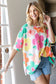 HOPELY Floral Waffle Oversize T-Shirt