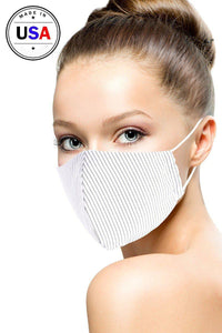 Cotton Stripe 3d Reusable Face Mask
