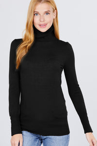 Long Sleeve With Turtle Neck Viscose Sweater