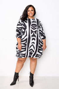 Zebra Bubbled Dress