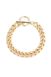 Fashion Chunky Link Chain Toggle Bracelet