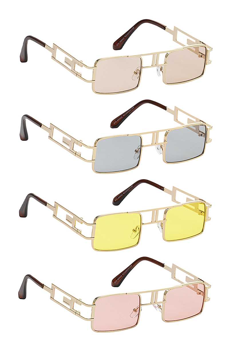Stylish Square Side Metal Design Sunglasses